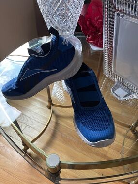 Reebok Kids Royal Blue Slip-On Athletic Sneakers